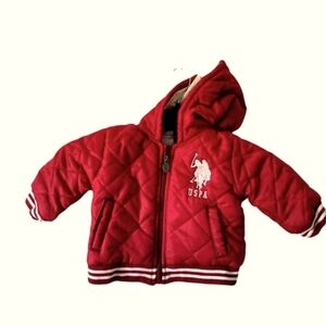 Red Puffer Jacket Size 12Months